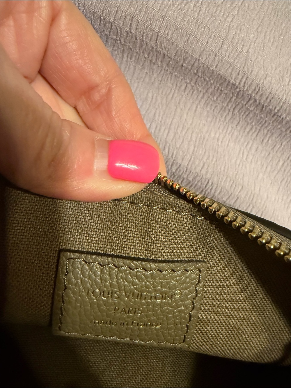 Louis Vuitton Olive Green Empreinte Multi-Pochette with Gold Hardware - Picture 2 of 11
